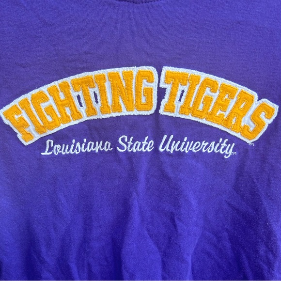 A/S Sports LSU Tigers Womens Long Sleeve Pullover with Stitching & Embroidery M - Picture 6 of 6
